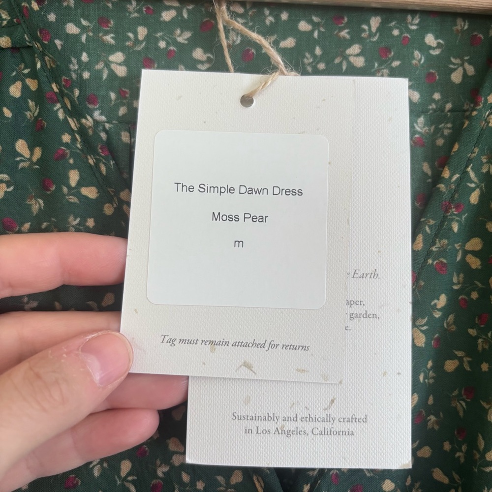 NWT Christy Dawn The Simple Dawn Dress in Moss Pear - Picture 6 of 13